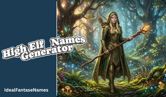 High Elf Names Generator