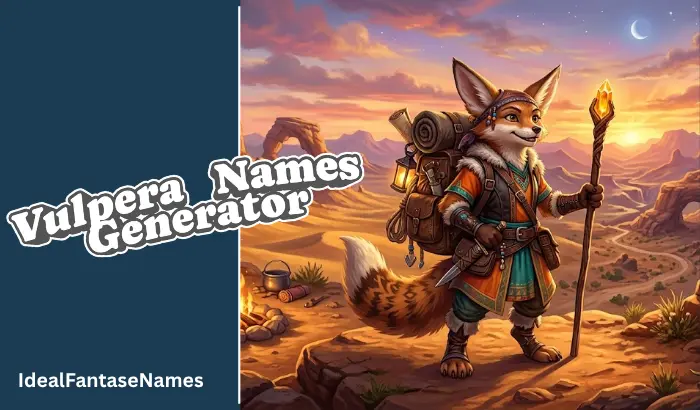 Vulpera Names Generator Vulpera Names Generator