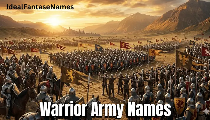 Warrior Army Names