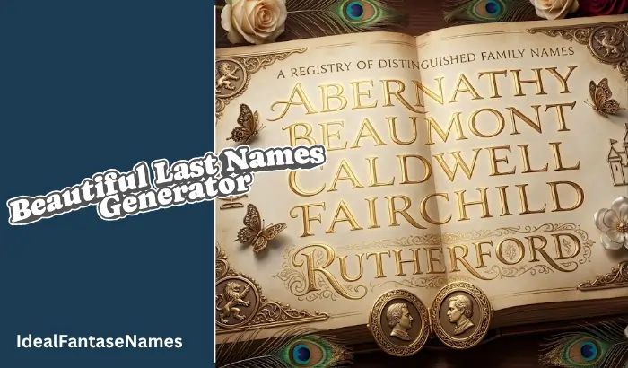Beautiful Last Names Generator