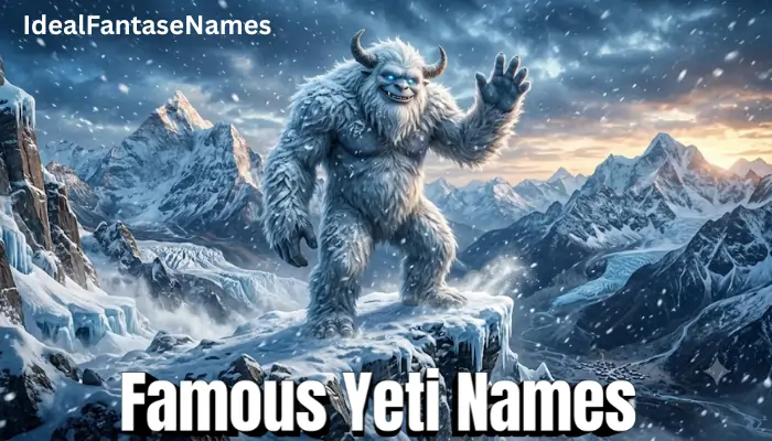 Famous Yeti Names Famous Yeti Names