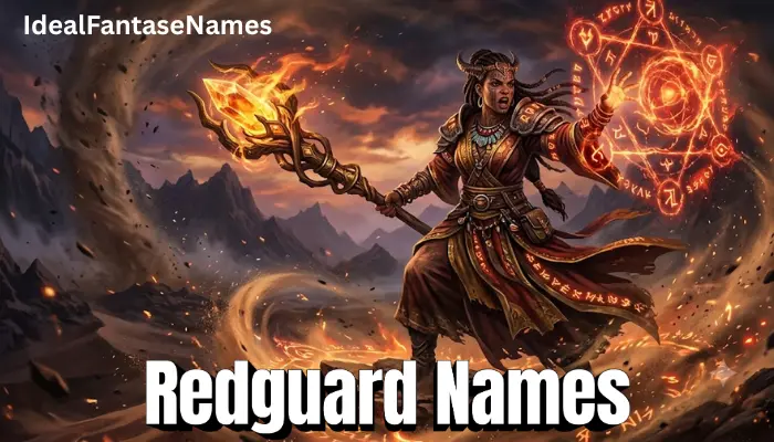 Redguard Names Skyrim
