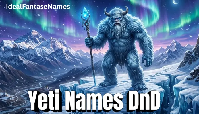 Yeti Names DnD Yeti Names DnD